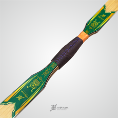Green Candramawa with natural bow color